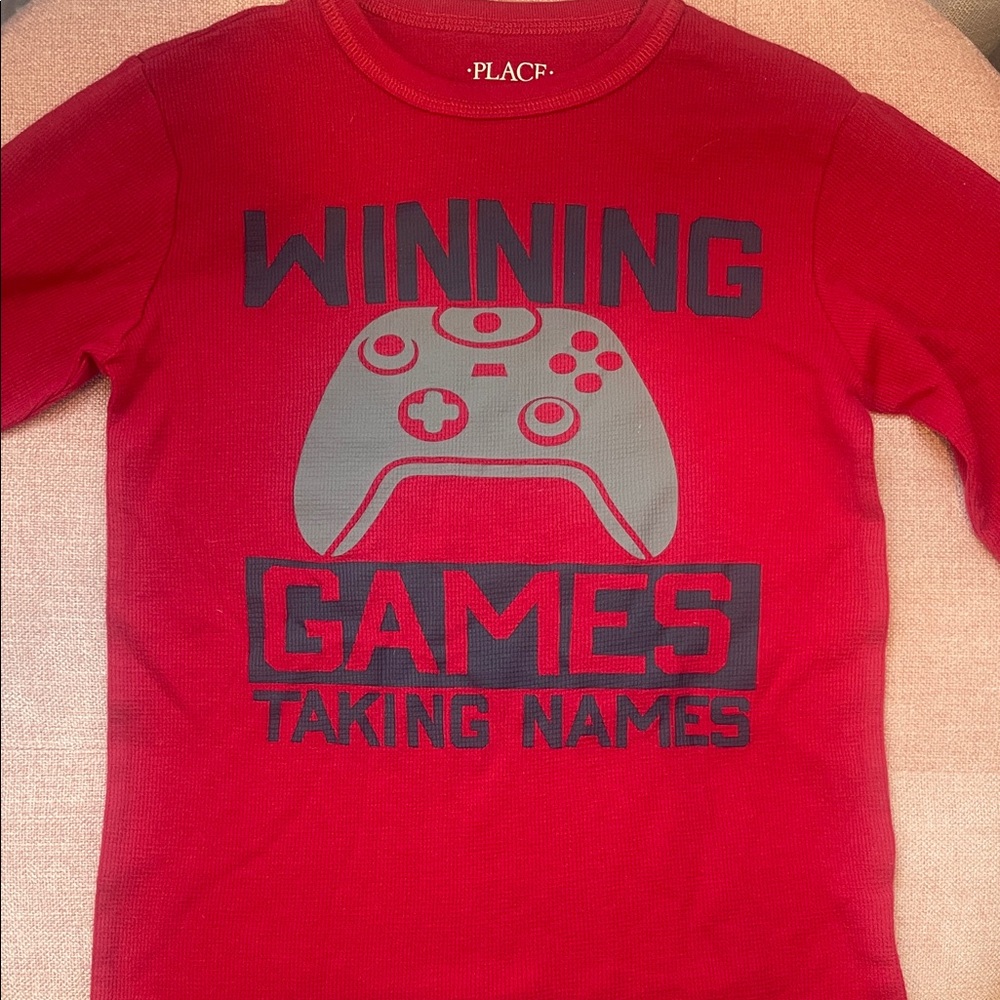 The Children's Place Red Gaming Long Sleeve